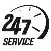 24/7 service
